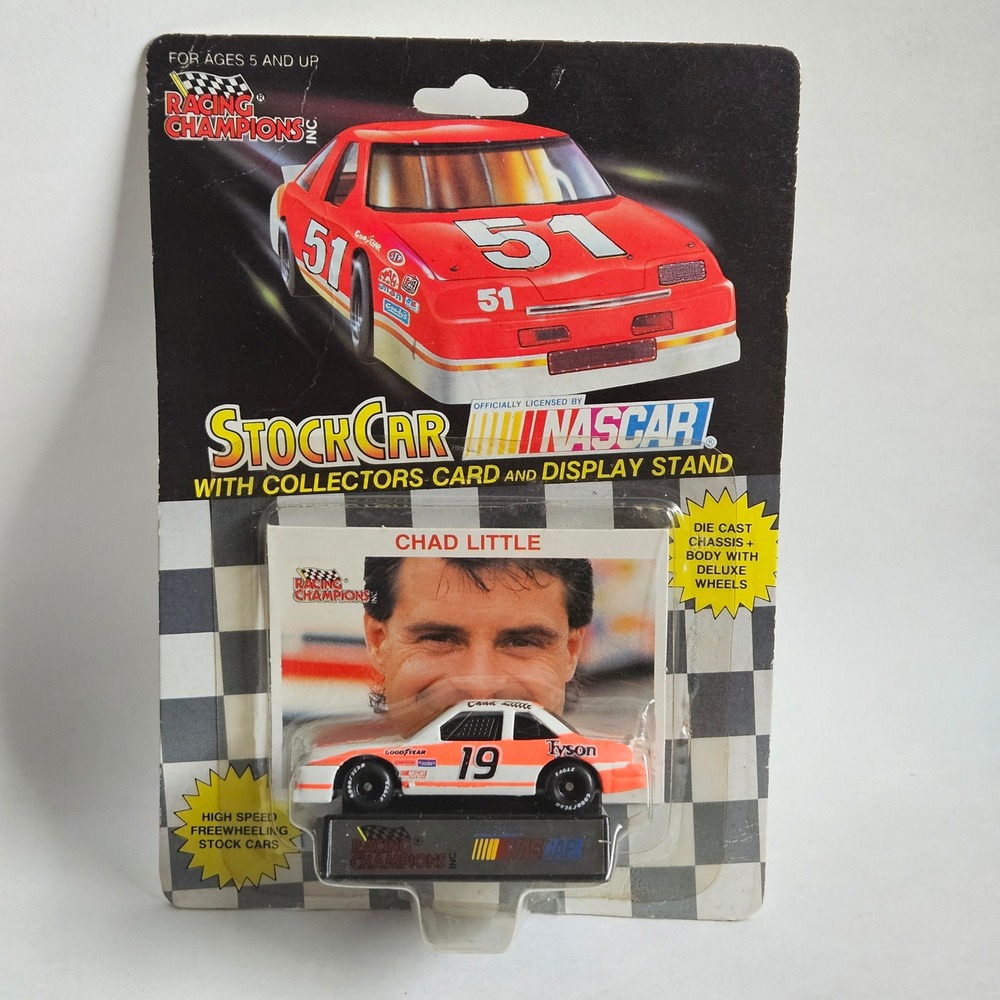 Racing Champions Chad Little 19 Tyson Foods NASCAR Die Cast Car 1:64 01151 1992